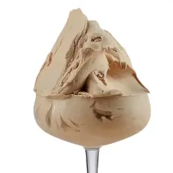 Γεύση παγωτού φουντούκι brown hazelnut pasta