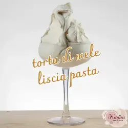 Γεύση παγωτού μήλο torta di mele liscia pasta
