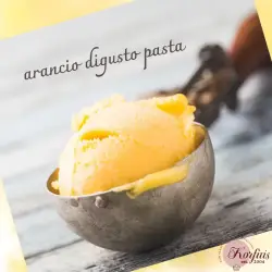 Γεύση παγωτού πορτοκάλι arancio di gusto