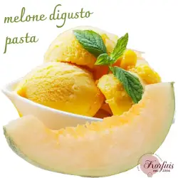 Γεύση παγωτού πεπόνι melone di gusto