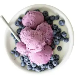 Γεύση παγωτού μύρτιλλο blueberry di gusto