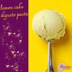 Γεύση παγωτού λεμόνι lemon cake di gusto