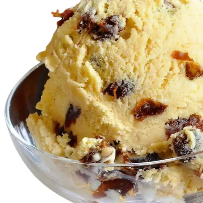 Γεύση παγωτού ρούμι σταφίδα rhum raisin