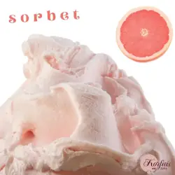 Σορμπέ ροζ γκρέιπφρουτ pompelmo rosa zero