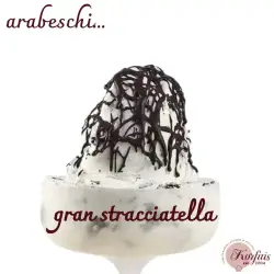 Ρίπλα μαύρης σοκολάτας arabeschi gran stracciatella