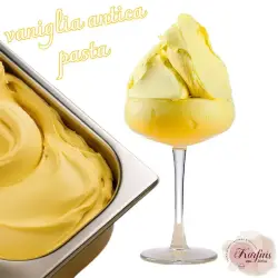 Γέυση παγωτού κίτρινη κρέμα vaniglia antica