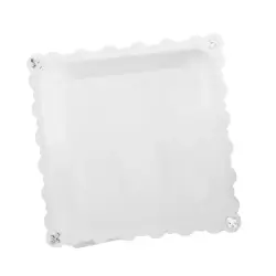 Δίσκος τετράγωνος plexi glass