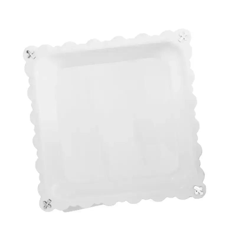 Δίσκος τετράγωνος plexi glass
