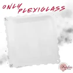 Δίσκος τετράγωνος plexi glass