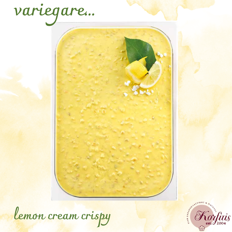 Ρίπλα σοκολάτα με λεμόνι lemon cream crispy variegare