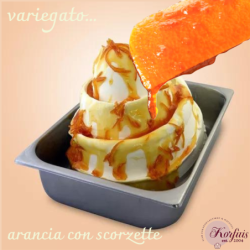 Ρίπλα πορτοκάλι variegato arancia con scorzette