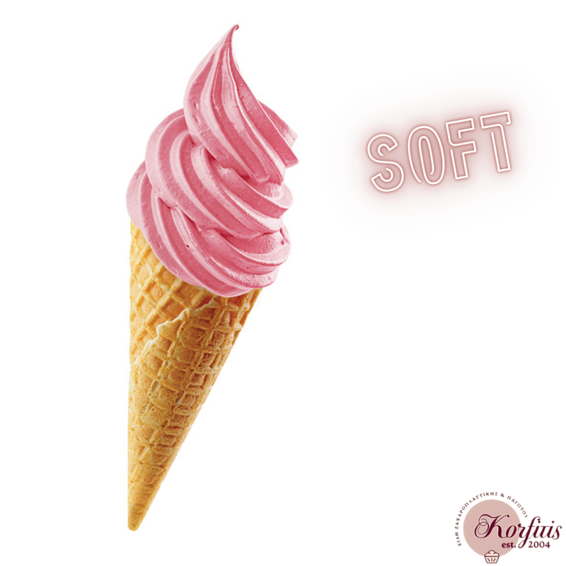 Μίγμα φράουλα για παγωτό soft mix digusto